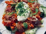 Salade de courgettes, jambon de Parme et burrata : une recette estivale fraîche et gourmande