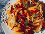 Salade de fenouil, poivrons et tomates à la sauce César : une recette fraîche, gourmande et originale