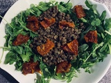 Salade de lentilles, tomates et roquette : une recette saine, sans gluten et sans lactose