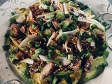 Salade de Maquereau au poivre et avocat à l’asiatique