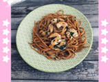 Spaghettis aux crevettes, ail et persil