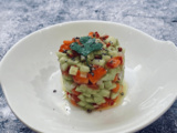 Tartare de radis, concombre et fraises