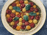 Tarte aux tomates cerise