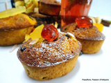 Cakes bananes / mûres/ raisins secs et gingembre confit