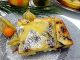 Clafouti aux pommes raisins secs