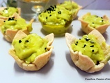 Coupelles mayonnaise d'avocat et huile de chanvre