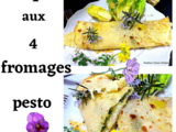 Crêpes salées aux 4 fromages et pesto