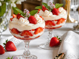 Dessert facile - Coupes fraises mascarpone avec du magnésium