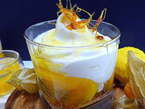 Dessert / verrine mousse pêches/miel