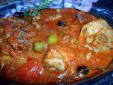 Dinde en sauce tomate  osso bucco Provençal 