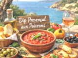 Dip feta–poivrons, crémeux, parfumé, méditerranéen