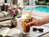 Frappuccino maison (café chi café végétal glacé mixé)
