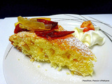 Gâteau au citron miel et fruits confits