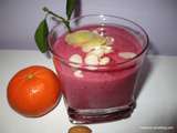 Jus de fruits multi vitaminé à la poudre de baomix + poudre de racine de maca bio + gingembre