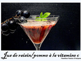 Jus de raisin et de pomme à la vitamine c