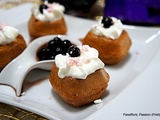 Mini baba / mini savarin au rhum / cassis