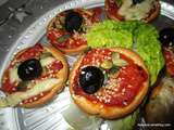 Mini bouchées  toasts au confit de légumes et au fromage