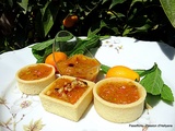 Mini trendy ronds et carrés au beurre a la confiture de kumquats