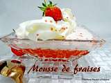 Mousse à la fraise - très facile