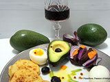Panisse provençale avec des avocats / œuf dur / betterave/