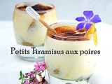 Petits tiramisus individuels aux poires