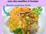 Plat Asiatique - Nouilles aux crevettes sauce satay