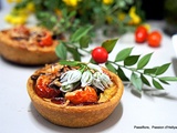Quiches feuilletées poivrons tomate pesto