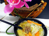 Ramen viande avec un reste de pot au feu fini l'abondance