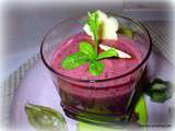 Smoothie  fruits rouges, mûres blanches, kiwi et poudre de baobab 