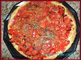 Tarte aux Poivrons, Tomates, senteur Provence