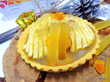 Tartelette aux pommes /fruits confits/gingembre