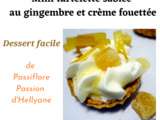 Tartelette sablée au gingembre et crème fouettée