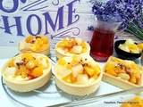 Trendy à la crème pâtissière et cocktail de fruits