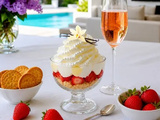 🍓 Verrines fraises, biscuits secs, mascarpone   vanille et chantilly
