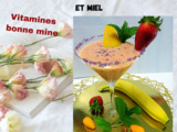 VIDÉO - detox smoothie aux fraises, banane, mangue, lait/yaourt et miel au blender