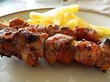 Brochettes de porc Ketchup/moutarde