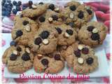 Cookies aux myrtilles et flocons d’avoine