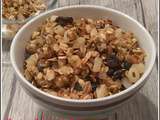 Granola flocons d’avoines pommes poires