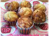 Muffins chocolat blanc amande