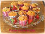 Muffins fraises et pépites de chocolat