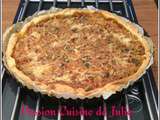 Tarte aux courgettes poivrons et jambon