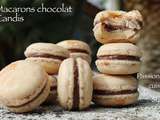 Macarons candis noisettes/amandes ganache chocolat