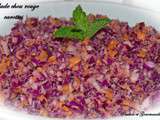 Salade chou rouge/carottes