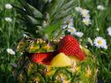 Salade d'ananas fraises