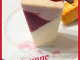 Panna cotta framboises penchée