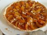 Tarte aux abricots pêches amandes dorées