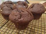 Muffins tout chocolat hyper moelleux