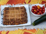 Clafoutis courgettes thon et tomates cerises