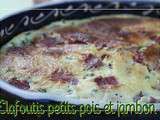 Clafoutis petits pois et jambon