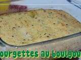 Courgettes au boulgour